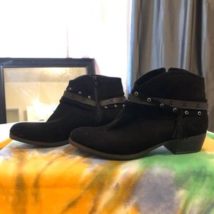 Black ankle boots
